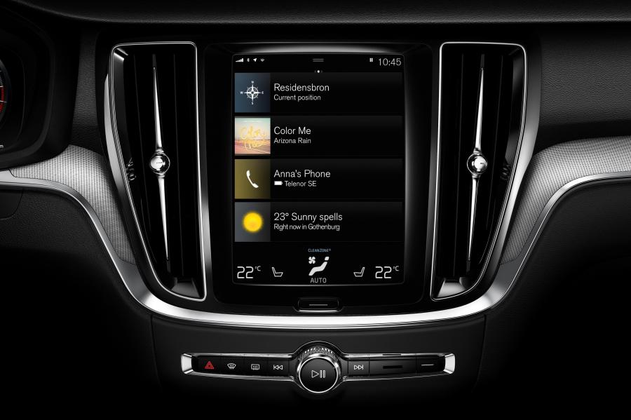 Детали интерьера Volvo S60 T6 R-Design 2018 года  (WW) (фото 27 из 63)